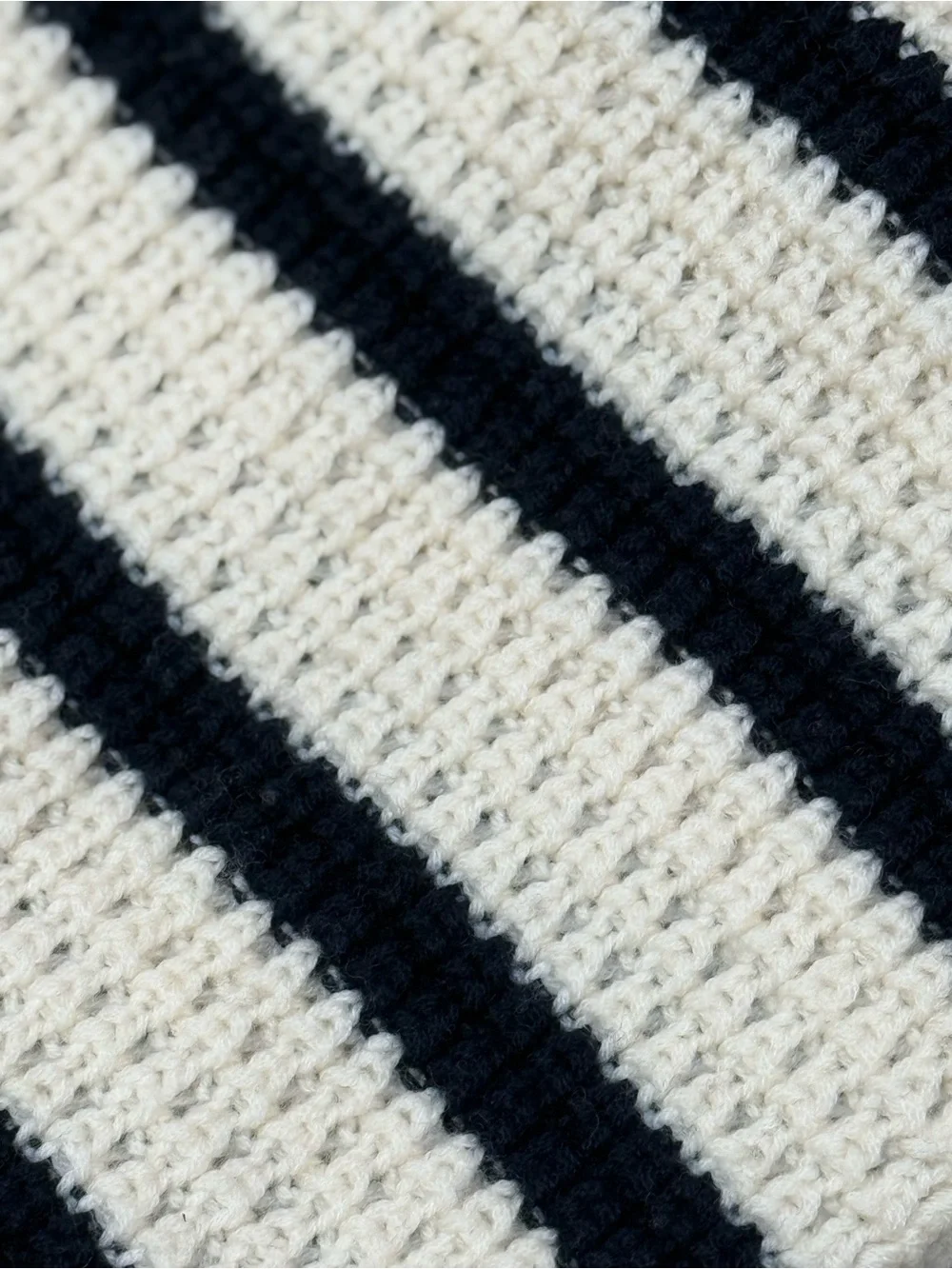 J.Crew Wool Infinity Scarf Navy Ivory Striped Breton Classic Preppy Outdoor